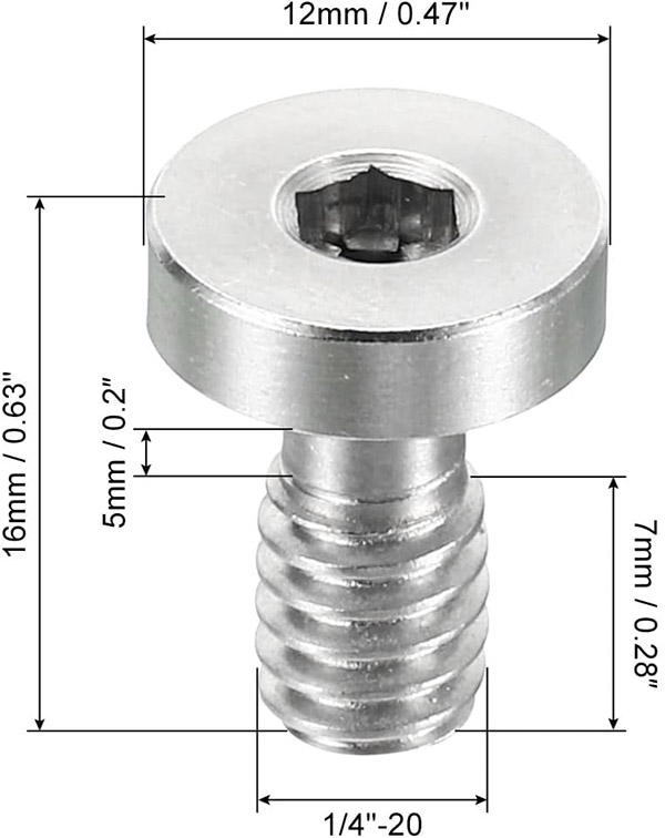 14-20 UNC Thread Size