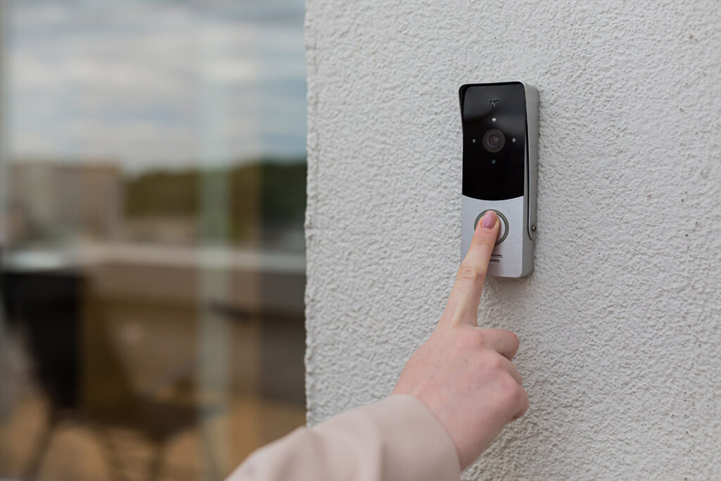 doorbell on the wall