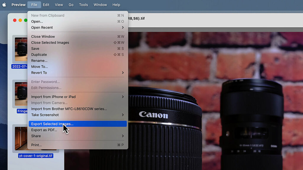 Convert RAW Files on Mac 2