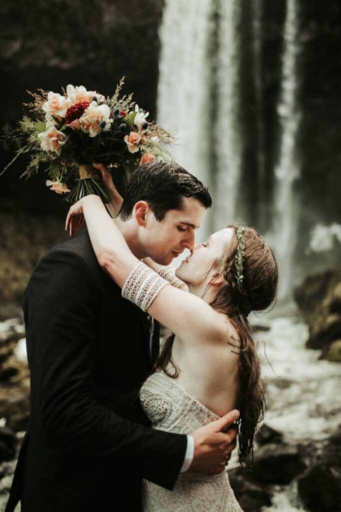 An Intimate Dip In The Waterfall