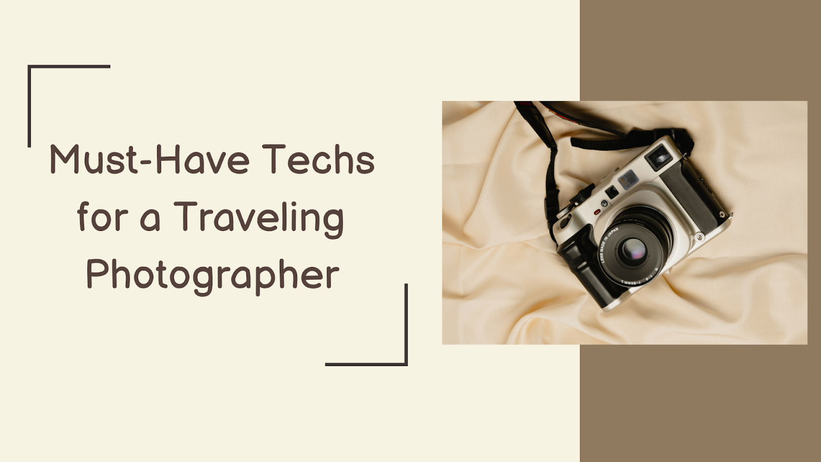 Traveling Photographer Gear