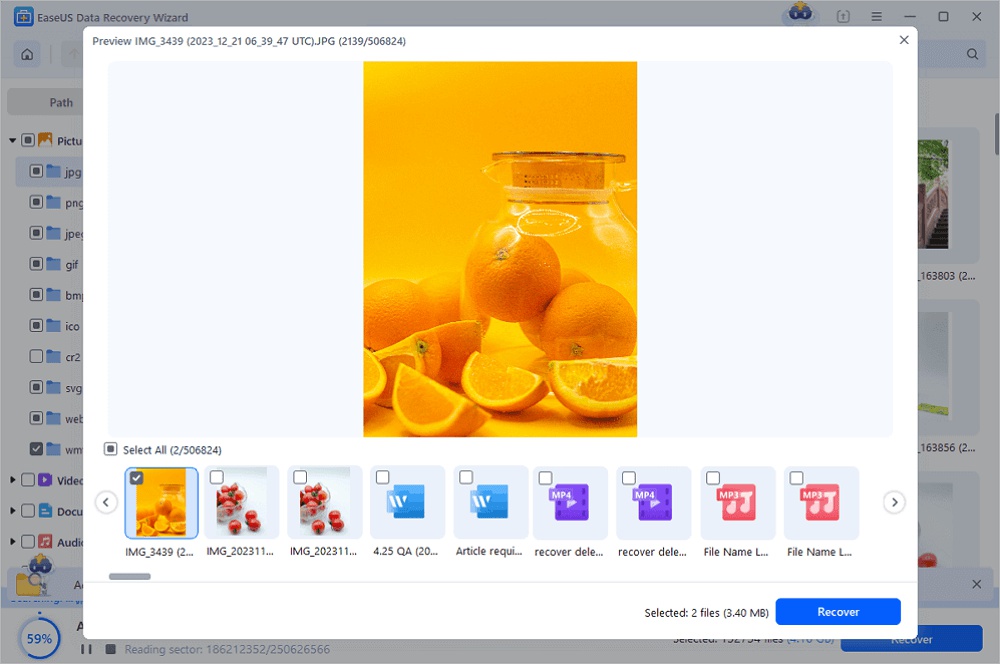 Recover file