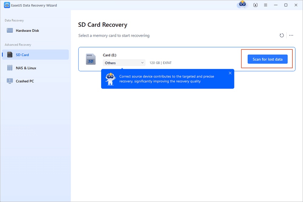 formatted SD card