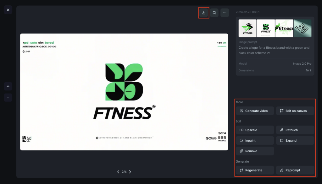 Customize logo