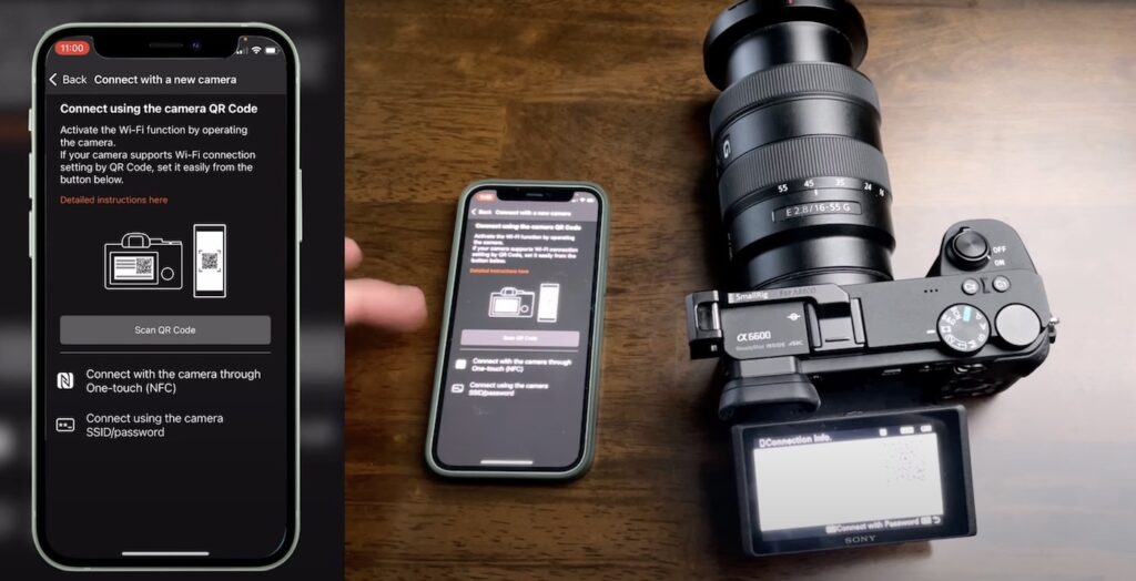 Connect Sony Camera to Phone