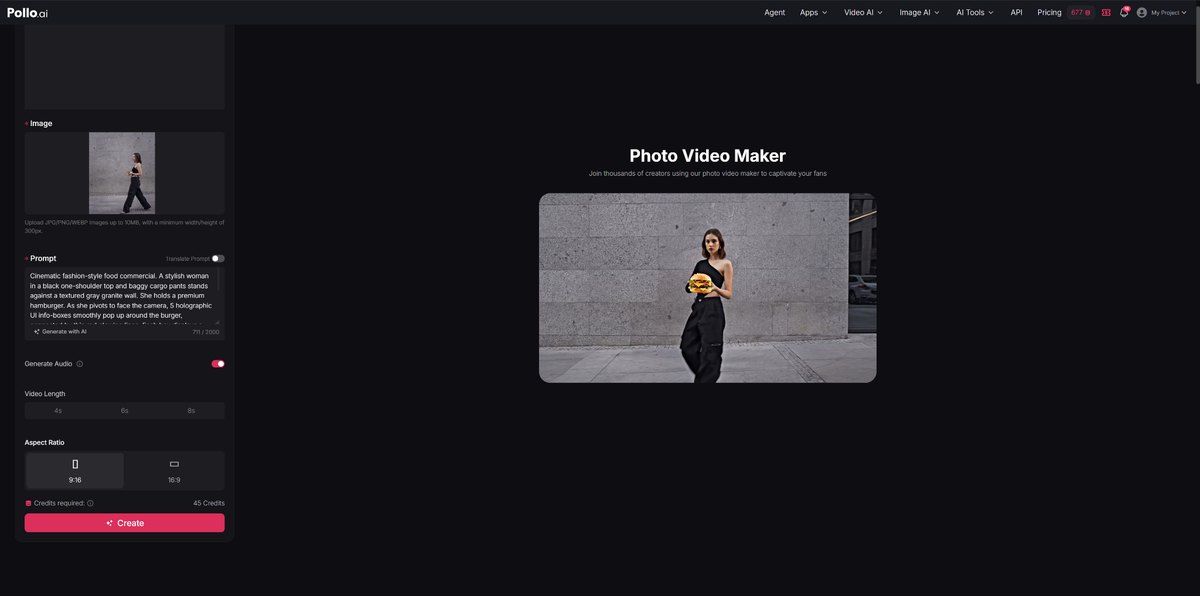 Pollo AI photo video maker