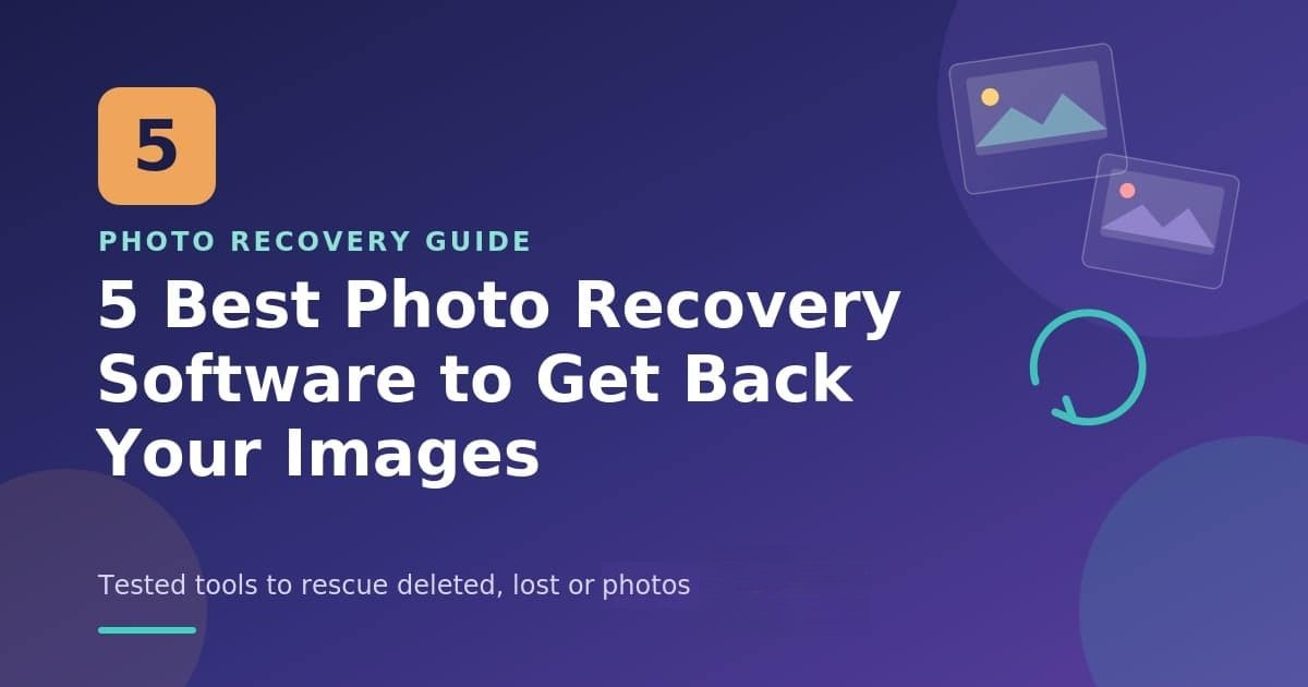 top 5 photo recovery software